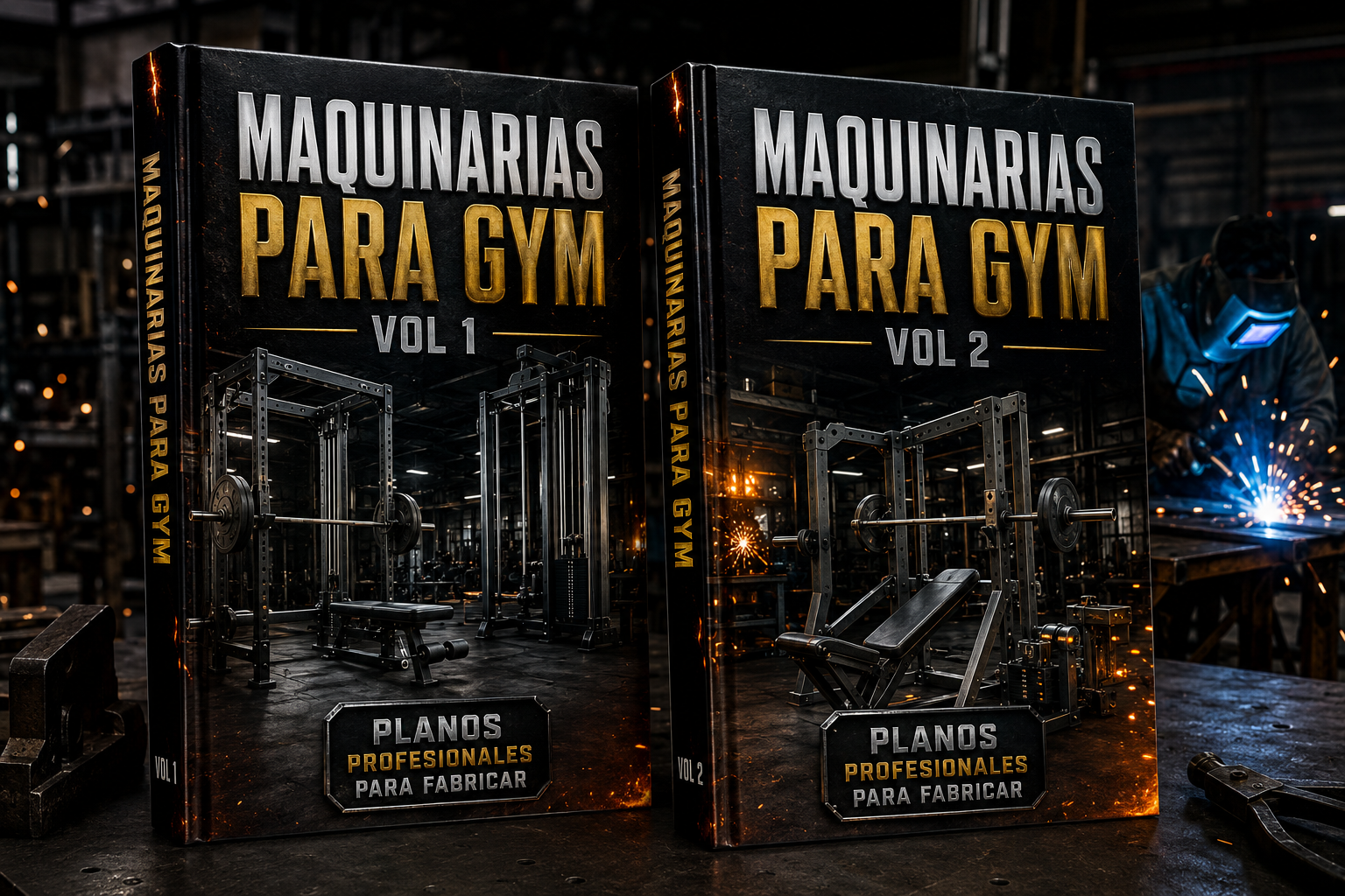 Maquinaria para Gym Vol. 1 y Vol. 2.